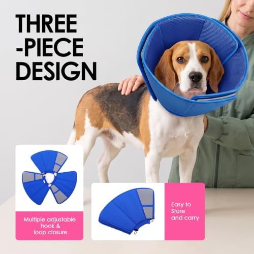 AOFITEE Dog Cones for Medium Dogs, Soft Dog Cone Collar After Surgery - Image 3