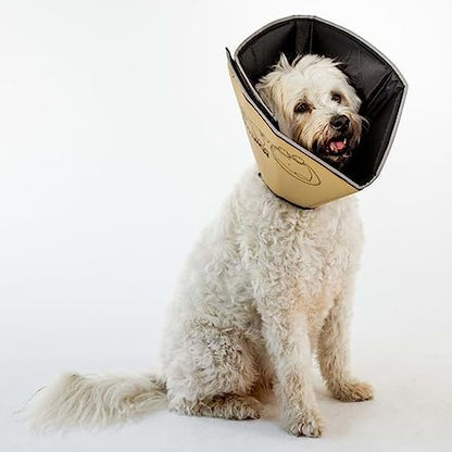 All Four Paws Comfy Cone Pet Cone for Dogs, Cats, X-Small, Tan - Comfortable Soft Dog Cone Collar Alternative for After Surgery, Wound Care, Spay, Neuter - Dog and Cat Recovery Elizabethan-Collar - Image 2
