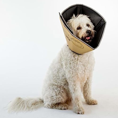 All Four Paws Comfy Cone Pet Cone for Dogs, Cats, X-Small, Tan - Comfortable Soft Dog Cone Collar Alternative for After Surgery, Wound Care, Spay, Neuter - Dog and Cat Recovery Elizabethan-Collar - Image 2