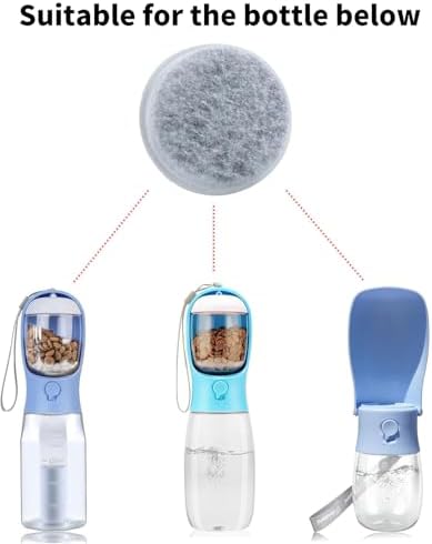 Filter For Dog Water Bottle,Activeted Carbon Filter Element,Change the Filter and Get a Replacement - Image 4