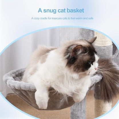 Hey-brother Cat Tree Tower with Removable Toys, Scratching Posts, MPJ008SW - Image 5