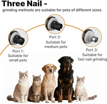 Dog Nail Grinder Whisper Quiet with Light for Sensitive Pets - Image 3