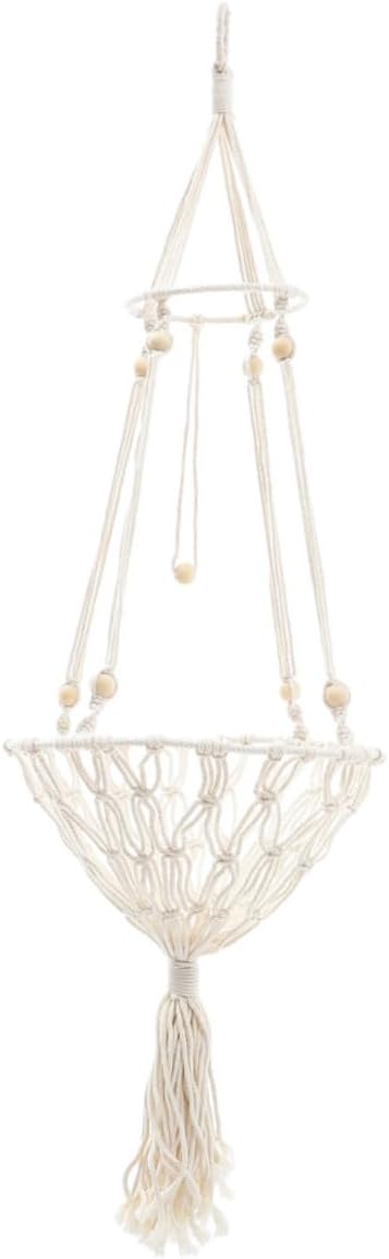 Hanging Cat Hammock Bed 40cm Wear-Resistant Bohemian Woven Pet Nest for Indoor Cats to 30 Lbs Decorative
