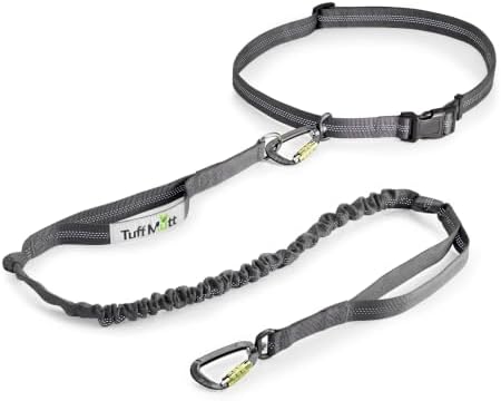 Tuff Mutt Waist Hands Free Dog Leash for Walking Running Hiking by TuffMutt