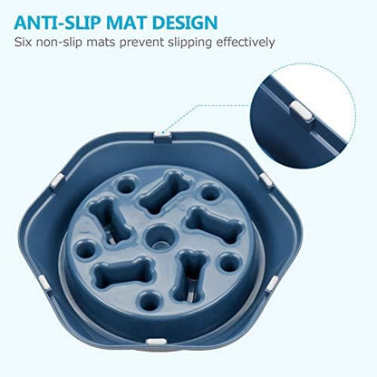 UPSKY Slow Feeder Dog Bowl Anti-Chocking Slower Feeding Pet Puzzle Bowls - Image 4