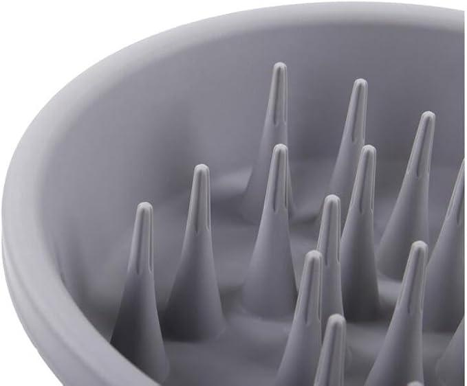 Dexas Slow Feeder Dog Bowl for Healthier Digestion, Teeth and Gums, 6 Cup Capacity, Gray