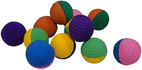 12 Pack Pet Ball Foam Sponge Cat Toy Soft Bouncy Noise Free (12pcs Pet Foam Sponge) - Image 3