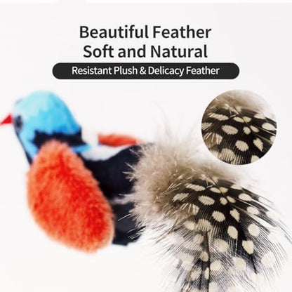 Interactive Chirping Cat Toys with Catnip and Feather,3.5'',2Pcs - Image 4