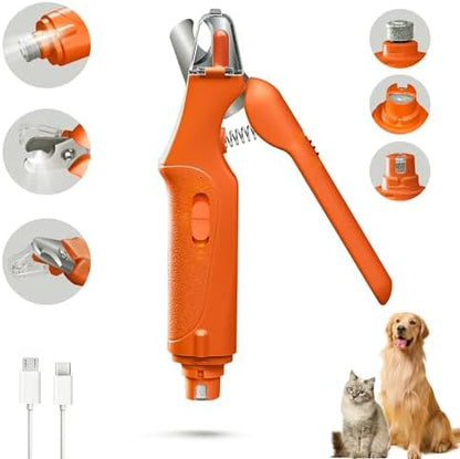 CATPICK 2-in-1 Cat & Dog Nail Clippers with Grinder and Dual LED Lights - Image 2