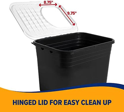 Arm & Hammer Premium Top Entry Litter Box with Filter to Clean Paws and Microban, Made in USA - Image 5