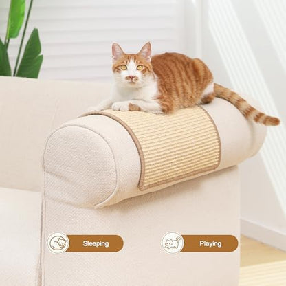FUKUMARU 2 Packs Cat Scratching Mat, 23.6 x 15.7 Inch Cat Scratcher Pad - Image 6