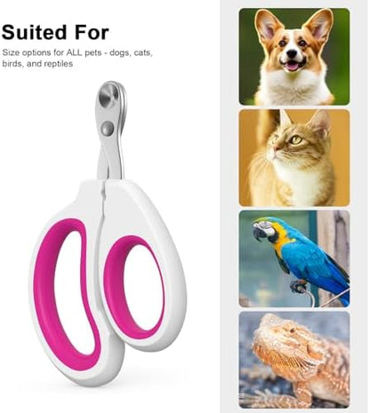 Aogeili Cat Nail Clippers - Stainless Steel, Non-Slip, Safe for Small Pets - Image 4