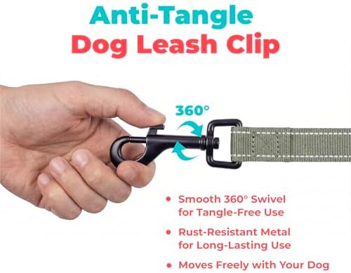 Best Pet Supplies Voyager Nylon Dog Leash - Moss Green, Medium - Image 7