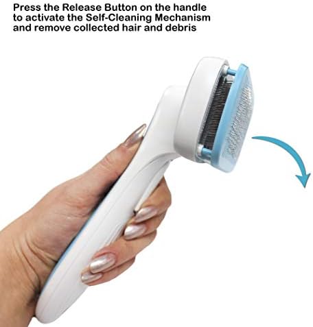 Pets First Premium Dog Brush & CAT Brush Self Cleaning Dog Slicker Hair Brush Easy to Clean Best Pet Grooming Brushes Shedding Grooming Tools for Dogs and Cats. Beautiful Gift for the Groomer! - Image 3
