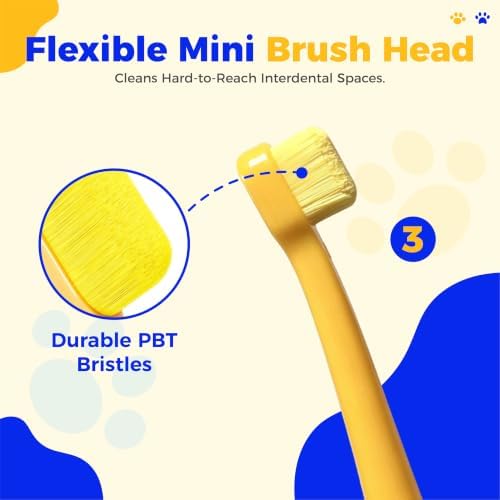 TPR Finger Toothbrush, Silicone Pet Tartar Brush for Small Medium Dog & Cat - Image 6