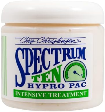 Chris Christensen Spectrum Ten Hypro Pac, Intensive Conditioning Coat Treatment for Dogs, Restore Dry, Damaged Coats, Groom Like a Professional, 16 oz. Jar by ChrisChristensen