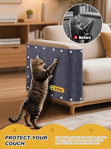TLNNK 78.7"x15.8" Cat Scratch Furniture Protector - Dark Gray - Image 3