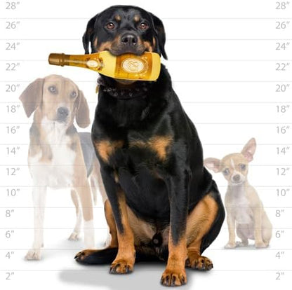 SILLY SQUEAKERS-Wine Bottles - Dog Toy - 100% Vinyl. Made Durable & Strong. Novelty Play Toy. Many Bottles to Choose from and They Floats (Crispaw, Single)