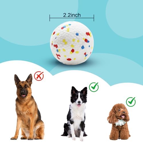 6 Pack Dog Toy Balls, 2.3 Inch ETPU Material, Replacement Balls for Automatic Ball Launcher Machine, Perfect for Small & Medium Dogs, Perfect for 2.3 Inch Automatic Launcher - Image 2