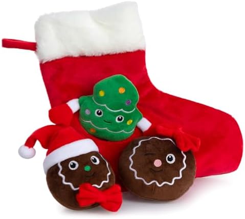 Hollypet Christmas Squeaky Hide and Seek Dog Toys for Small and Medium by Hollypet