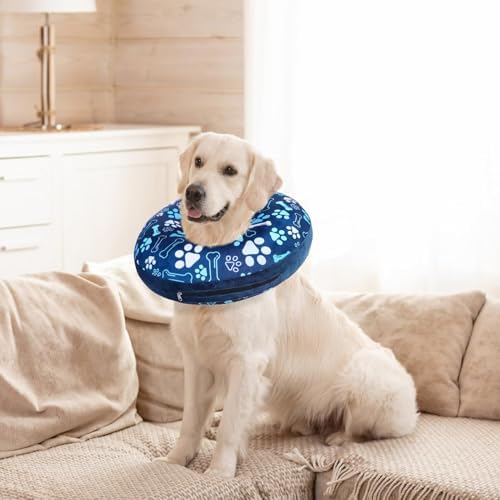 SCENEREAL Dog Cone Alternative After Surgery Donut Collar, Soft Inflatable - Image 6