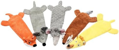 Dog Toys, Squeaky Plush No Stuffing Crinkle Dog Toy for Small Medium Large Dogs, [5 Pack] Interactive Puppy Teething Water Bottle Dog Chew Toy by KrauzPet