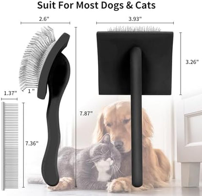 Slicker Brush for Dogs, Doodles, Poodles & Long Haired Cats - Image 7