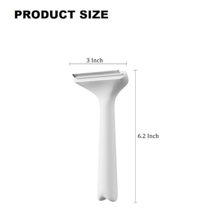 Pet Shedding Comb - Safe ABS Material Deshedding Brush, V-Shaped 1mm Close Teeth, Gentle on Skin, Effortlessly Removes Loose Undercoat & Prevents Matting, Suitable for All Fur Types