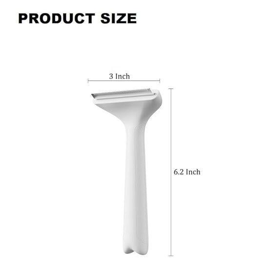 Pet Shedding Comb - Safe ABS Material Deshedding Brush, V-Shaped 1mm Close Teeth, Gentle on Skin, Effortlessly Removes Loose Undercoat & Prevents Matting, Suitable for All Fur Types