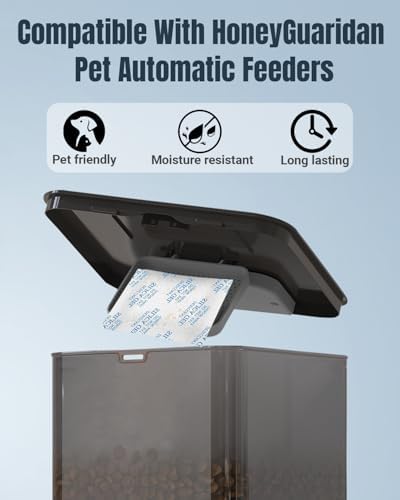 16pcs Pet Food Desiccant Bag Compatible with Honeyguaridan Automatic Cat Feeder, Desiccant Packs Replacement with Color Indicating for Automatic Pet Feeder, Keep Cat Dog Food Dry and Fresh - Image 2