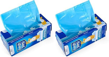 Fresh Step Jumbo Drawstring Cat Litter Box Liners,Scented Heavy Duty Kitty Litter Bags for X-Large Oval or Rectangle Pans,Helps Contain Mess for Easy Lift Out Cleanup,36 x 19 in,7 Count (Pack of 2) by FreshStep