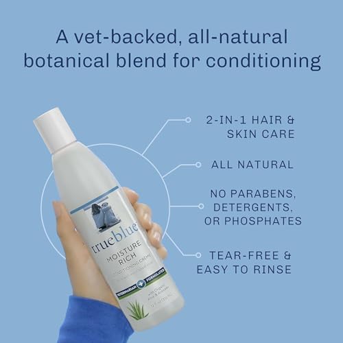 Trueblue Aloe & Avocado Moisture-Rich Conditioning Dog Crème – Conditioner Cream for Dogs, Puppies - Deodorizing, Moisturizing, Tearless – Toxin Free, Natural Botanical Blend – 12 Fl. Oz. - Image 4