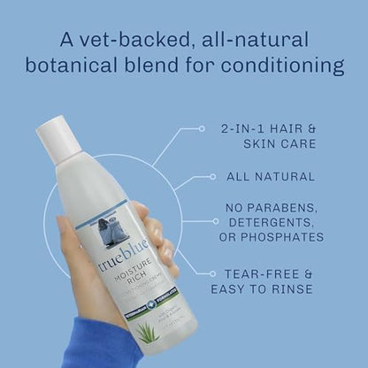 Trueblue Aloe & Avocado Moisture-Rich Conditioning Dog Crème – Conditioner Cream for Dogs, Puppies - Deodorizing, Moisturizing, Tearless – Toxin Free, Natural Botanical Blend – 12 Fl. Oz. - Image 4