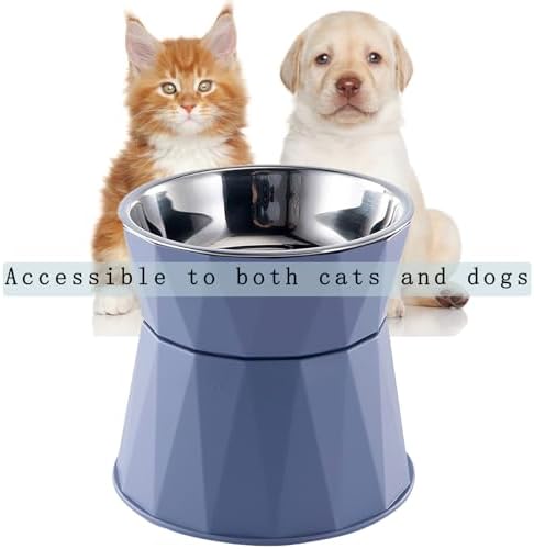 Elevated Cat Bowls for Food and Water, Raised Cat Food Bowls Beneficial for Digestion, Resonable Height, Whisker-Relief, Easy to Clean, 13oz(White) - Image 7