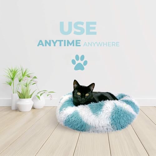 Whiskers & Friends Cat Beds for Indoor Cats & Small Dog, Fluffy Cat Bed - Image 6