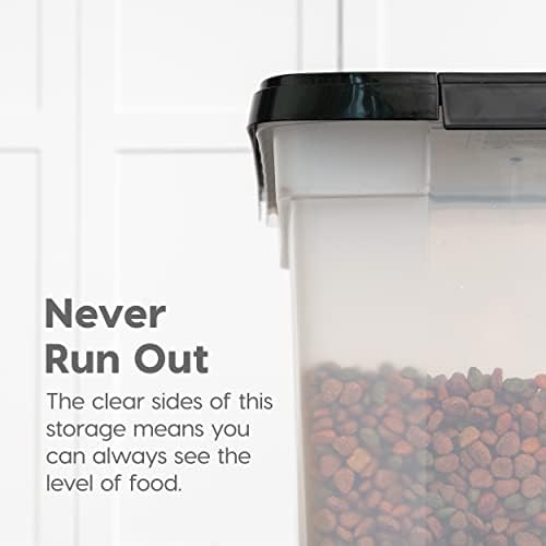 IRIS USA Dog Food Storage Container, Up to 50 lbs, Black, Made in USA - Image 6