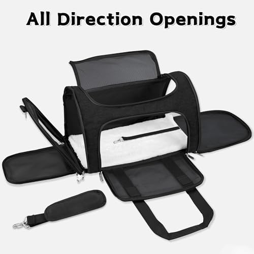 Soft-Sided Cat/Dog/Pet Carrier, Collapsible Pets Travel Carriers - Image 2