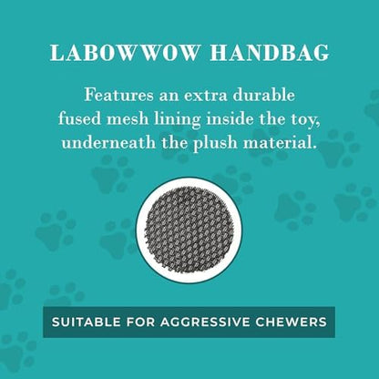 Haute Diggity Dog Labowwow Handbag Plush Dog Toy, Designer Parody Chew Toys - Image 7