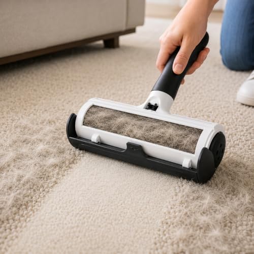 Navors Pet Hair Remover Roller, Reusable Self-Cleaning Pet Hair Roller for Dogs & Cats, Fur Remover for Couch, Furniture, Carpet, Bedding, Rugs & Sofa - Image 5