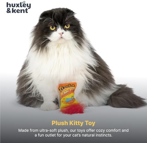 Huxley & Kent Plush Crinkle Catnip Cat Toy, Treatos Snacks - Image 6