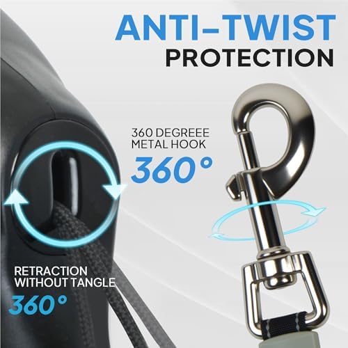 PetiFine 30FT Retractable Dog Leash with Poop Dispenser for Large Dogs 50kg - Image 4