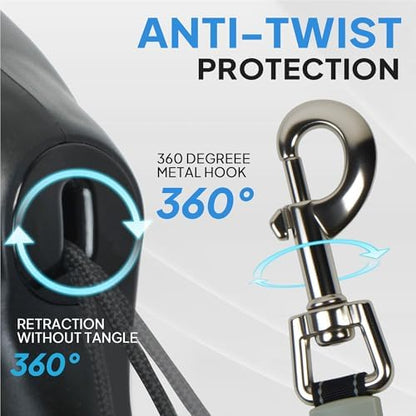 PetiFine 30FT Retractable Dog Leash with Poop Dispenser for Large Dogs 50kg - Image 4