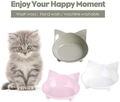 Cat Food Bowls, Non-Slip Shallow Wide Whisker Friendly Dishes for Indoor - Image 5
