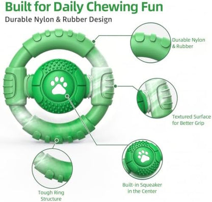 Pamlulu Tough Dog Toys for Aggressive Chewers, Indestructible Dog Toy for Large Dogs, Nylon Chew Toys for Medium Large Breed, Interactive Dog Toys to Keep Them Busy, Dog Birthday - Image 5