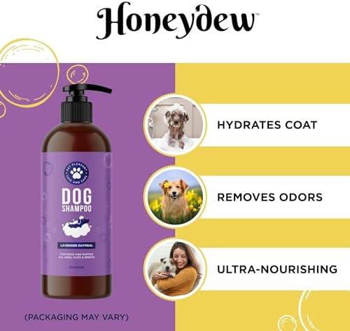 Cleansing Dog Shampoo for Smelly Dogs - Refreshing Colloidal Oatmeal Dog Shampoo for Dry Skin and Cleansing Dog Bath Soap - Moisturizing Lavender and Oatmeal Shampoo for Dogs and Great Smelling Pups - Image 2