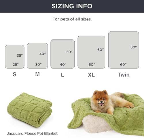Bedsure Dog Blanket for Small Dogs Puppy and Cats, Soft Fleece, 25x35 Green - Image 6
