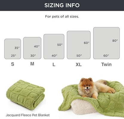 Bedsure Dog Blanket for Small Dogs Puppy and Cats, Soft Fleece, 25x35 Green - Image 6