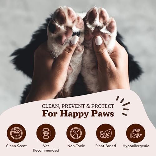 Natural Dog Company Natural Dog Paw Wipes - 50 Ct - Organic, Vegan Pet Paw Wipes for Dogs, Eco-Friendly, Ideal for Removing Dirt, Allergens & Moisturizes Dry Cracked Paws, Coconut Oil & Cocoa Butter - Image 4