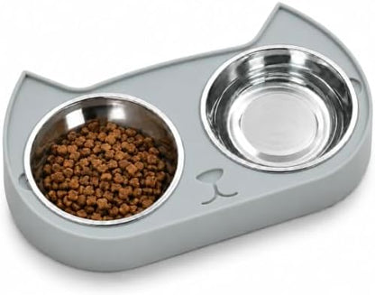 7 Ruby Road Kitten Food Bowl - Cat Food and Water Bowl Set for Indoor Cats by 7RUBYROAD