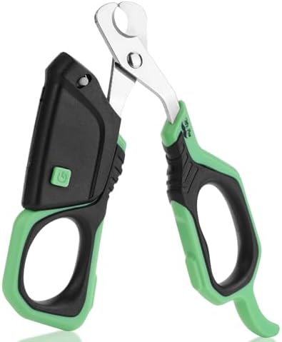 Mr. Pen- Cat Nail Clipper with Adjustable LED Light, Green Cat Nail Trimmer by MrPen